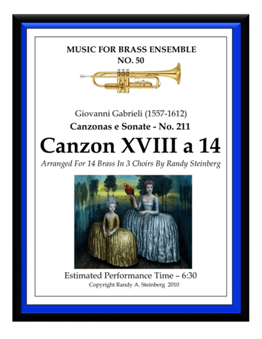Canzon XVIII a 14 - No. 211 Brass Ensemble scores gallery preview page 1