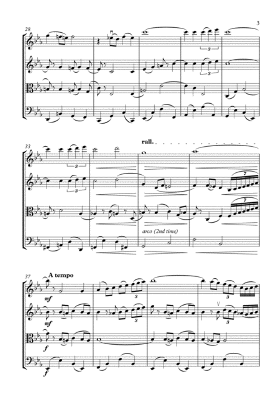 With A Song In My Heart String Quartet scores gallery preview page 3