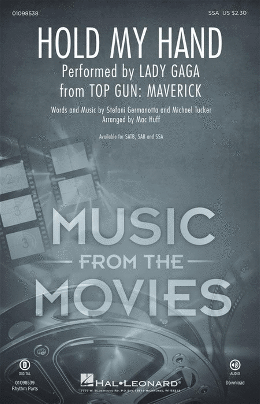 Hold My Hand (from Top Gun: Maverick) SSA scores gallery preview page 2