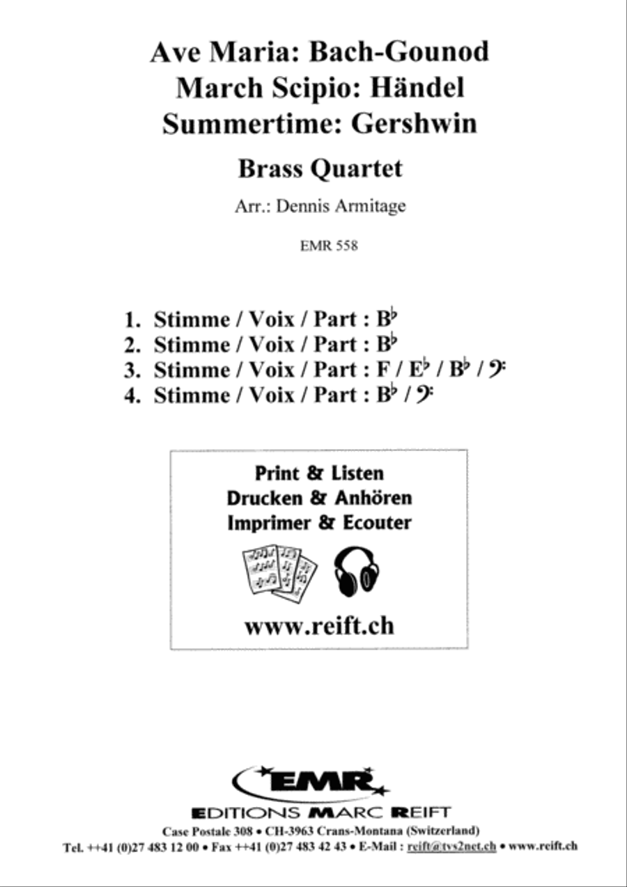 3 Quartets Volume 1 Brass Quartet scores gallery preview page 10