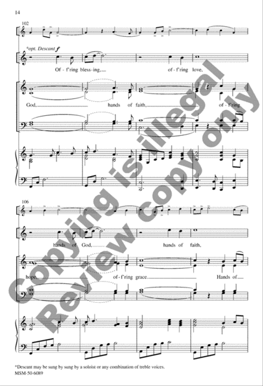 Hands of God 4-Part scores gallery preview page 14