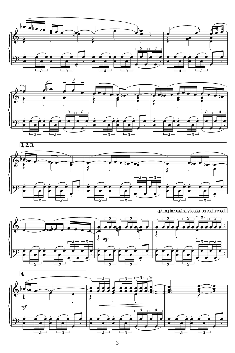 Bolero Piano Solo scores gallery preview page 3