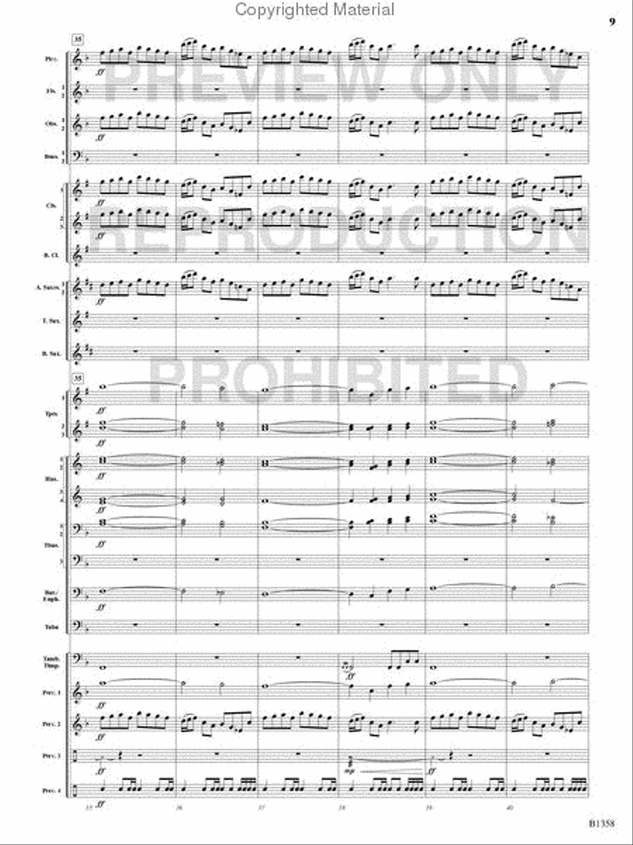 Three Celtic Dances Concert Band scores gallery preview page 8