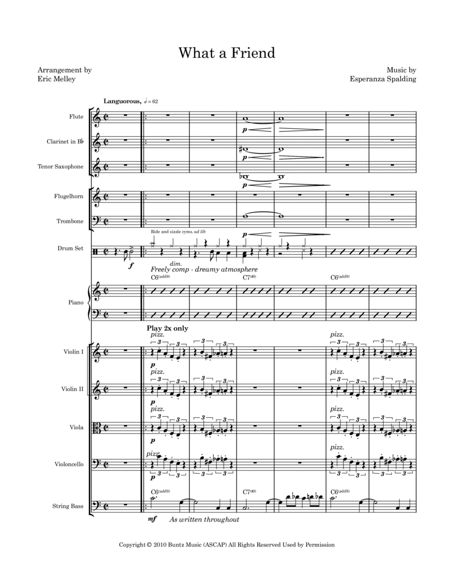 What A Friend Chamber Music scores gallery preview page 1