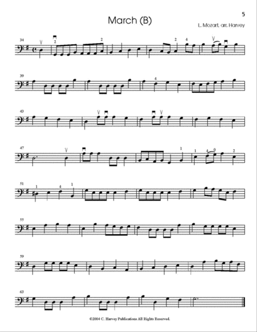 Warming Up for Bass, Book One Double Bass scores gallery preview page 5