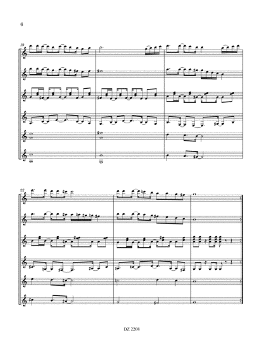 Summer Salsa Summer Salsa Guitar Ensemble scores gallery preview page 6