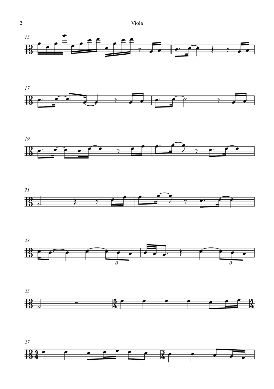 Breath Of Heaven (Mary's Song) Viola Solo scores gallery preview page 2