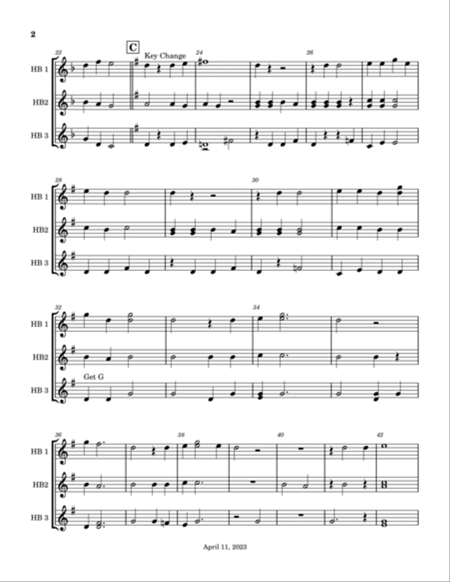 Jesus Loves Me Jesus Loves Me Handbell Choir scores gallery preview page 2