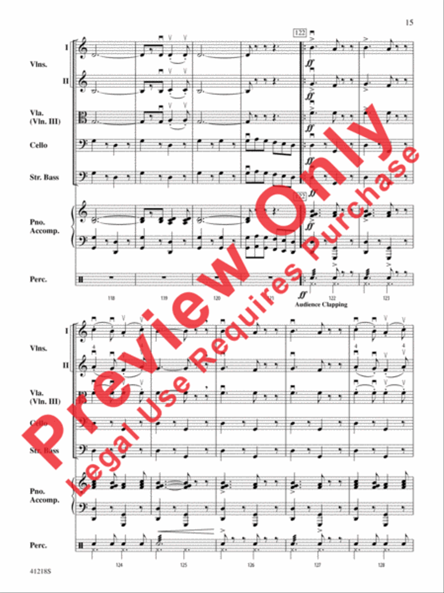 Funiculì, Funiculà Funiculì, Funiculà String Orchestra scores gallery preview page 16