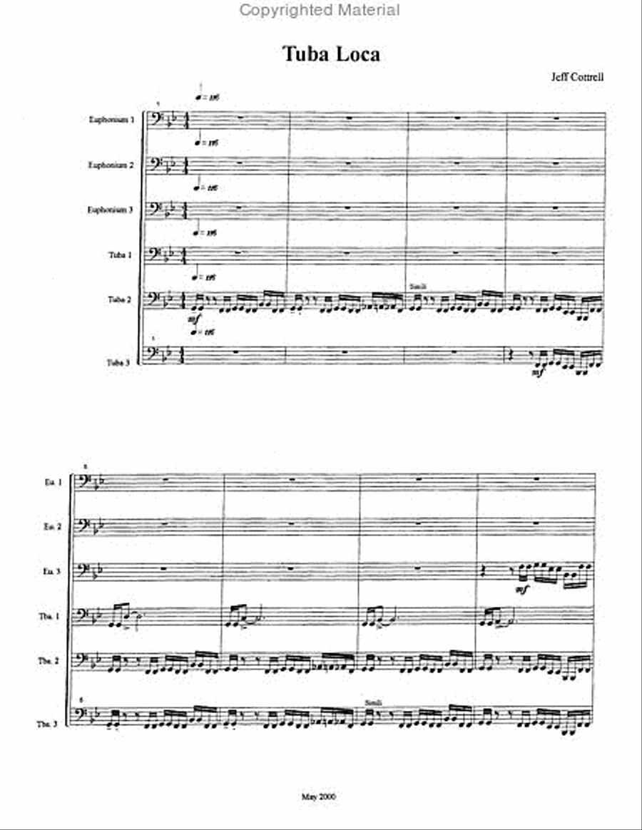 Tuba Loca Tuba Loca Large Ensemble scores gallery preview page 2