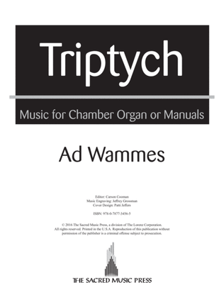 Book cover for Triptych