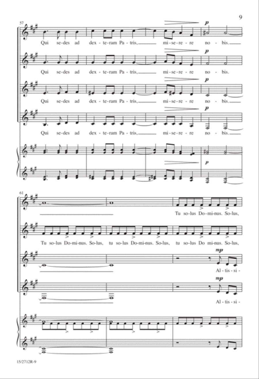 Gloria Gloria SSAA scores gallery preview page 9