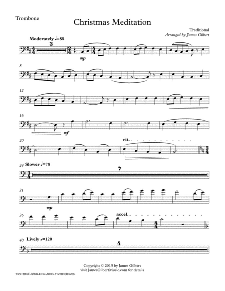 Christmas Meditation Christmas Meditation Piano scores gallery preview page 6