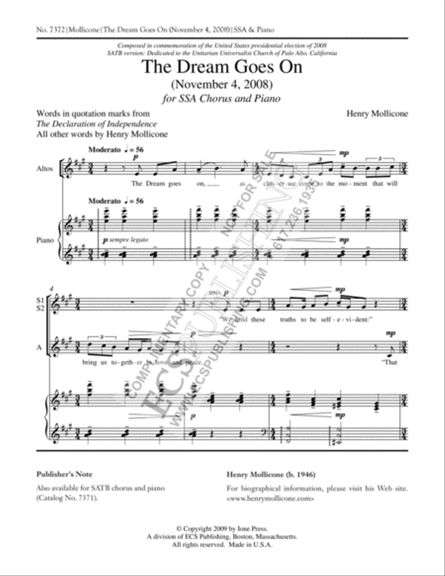 The Dream Goes On: November 4, 2008 SSA scores gallery preview page 2