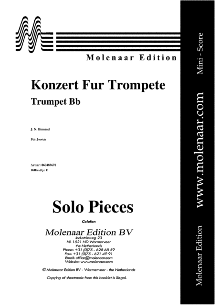 Konzert fur Trompete Konzert fur Trompete Trumpet Solo scores gallery preview page 2