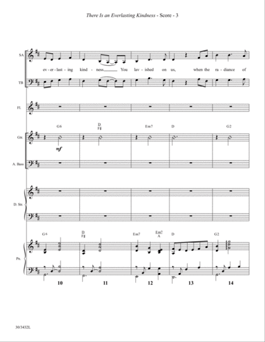 There Is an Everlasting Kindness - Instrumental Ensemble Score and Parts Choir scores gallery preview page 6