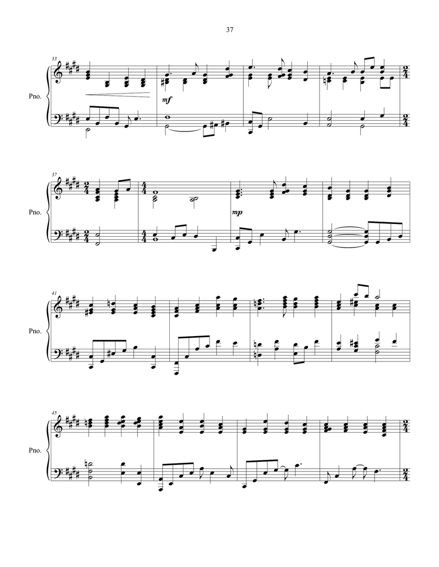 In the Place Gethsemane, piano solo Piano Solo scores gallery preview page 4