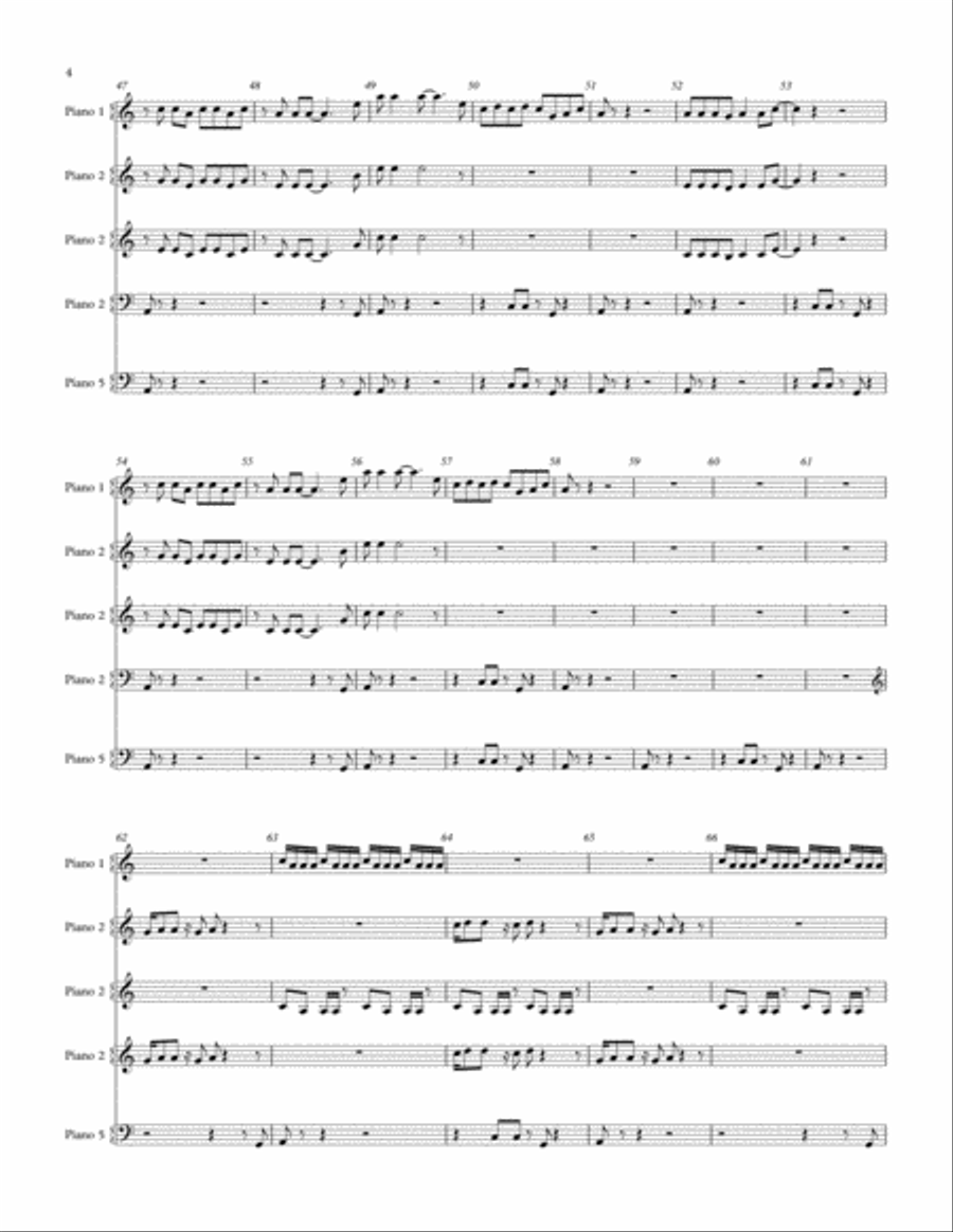 Papa Was A Rollin' Stone Small Ensemble scores gallery preview page 4