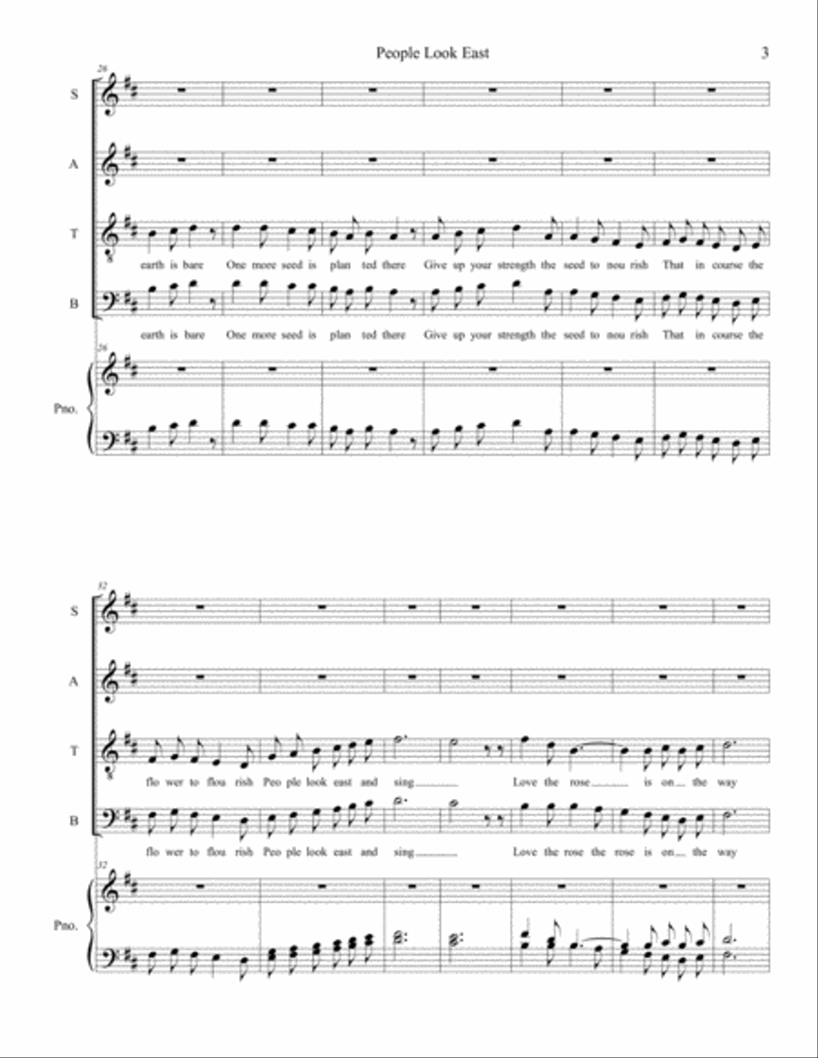 People Look East Small Ensemble scores gallery preview page 3