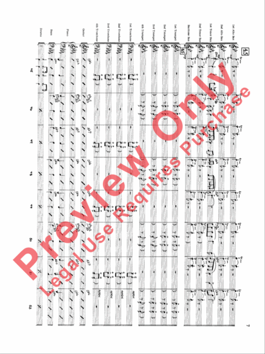 Original Big Band Sounds Big Band scores gallery preview page 8