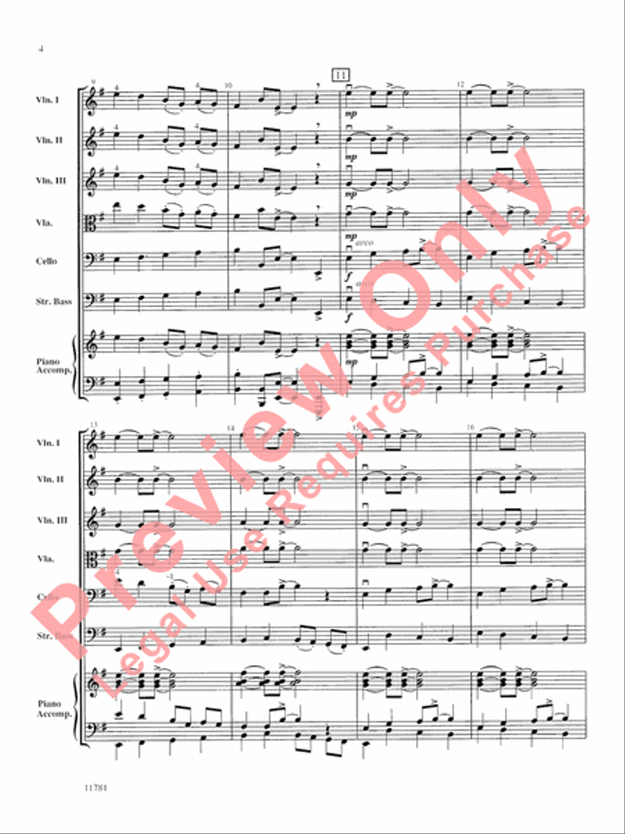 Stringtown Stroll String Orchestra scores gallery preview page 5