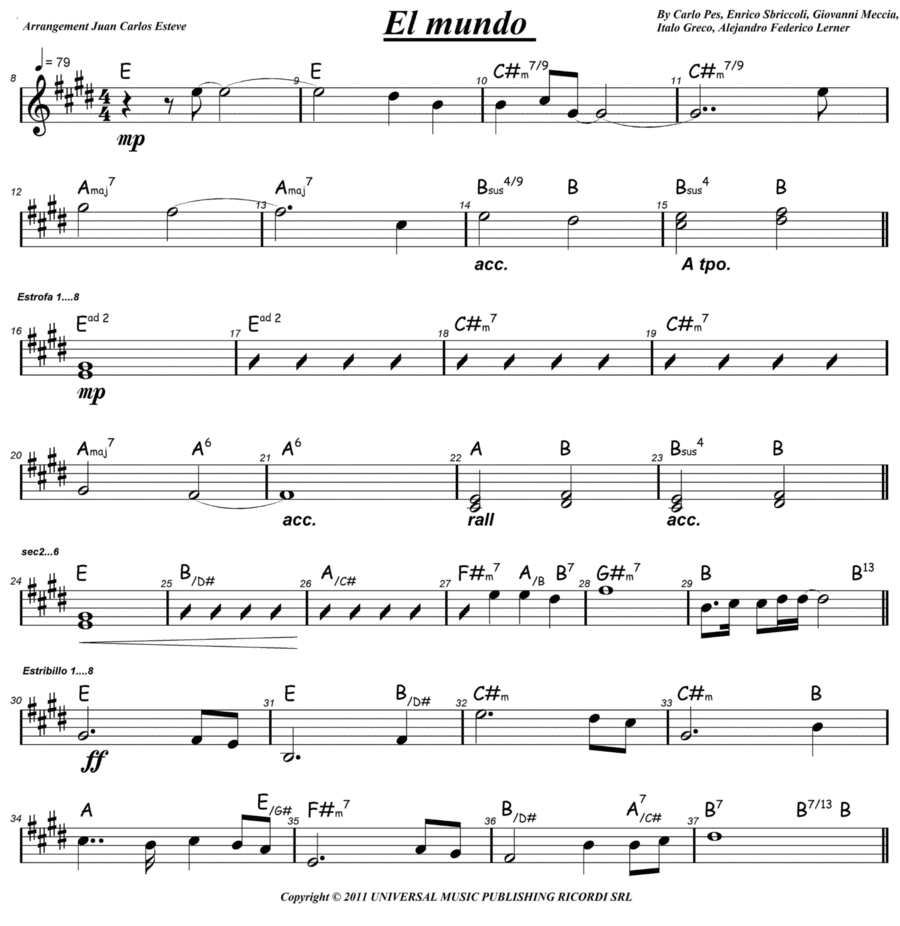 Gira El Mundo Gira Gira El Mundo Gira Easy Piano scores gallery preview page 1