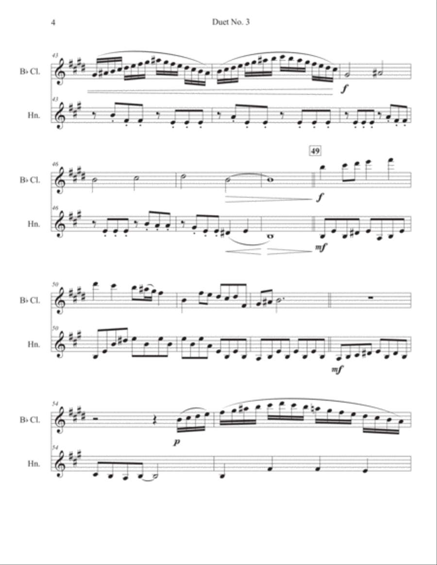 Duet No. 3: Rondo Woodwind Ensemble scores gallery preview page 4