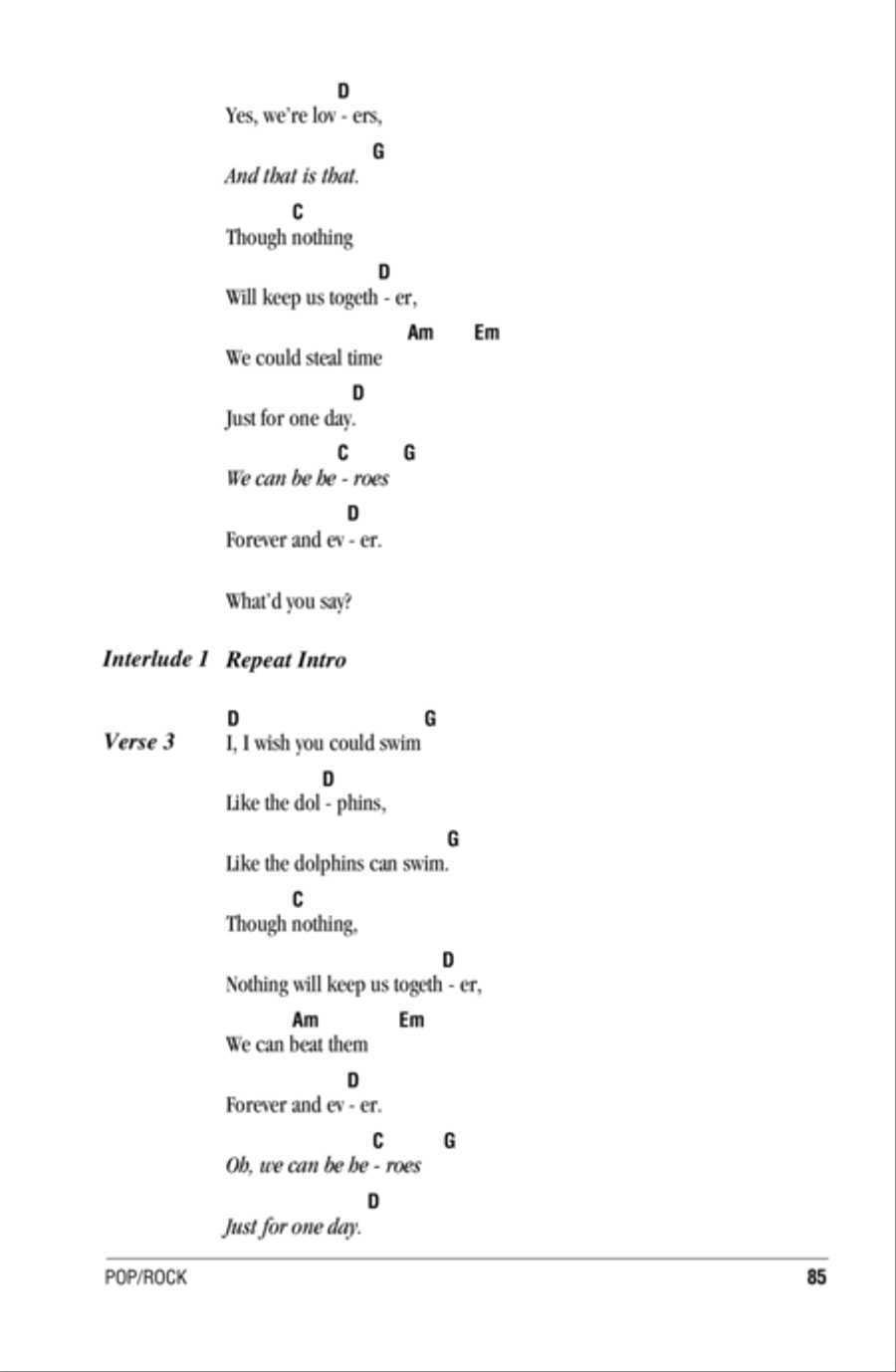 Heroes Heroes Acoustic Guitar scores gallery preview page 2