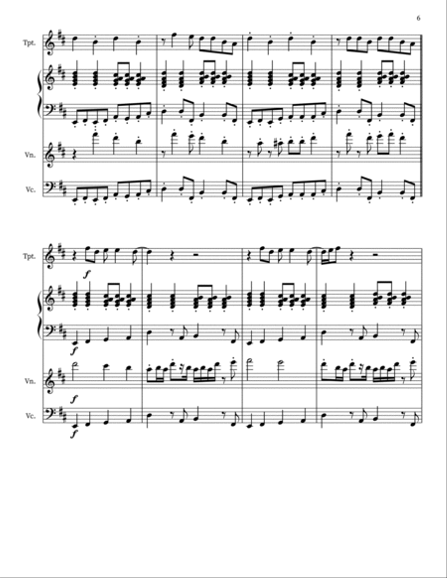 Come And Get Your Love Score and Parts scores gallery preview page 6