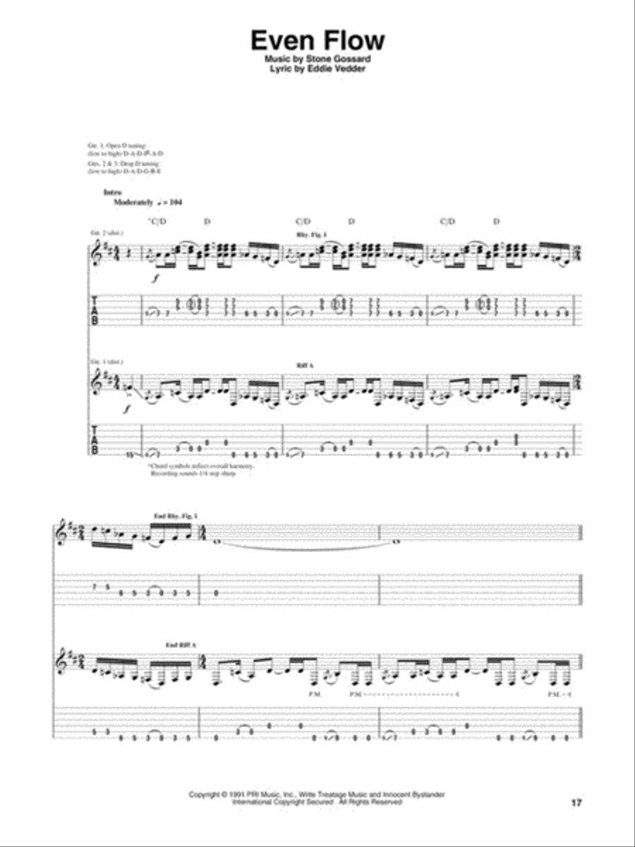 Pearl Jam – Ten Pearl Jam – Ten Electric Guitar scores gallery preview page 4