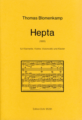 Book cover for Hepta für Klarinette, Violine, Violoncello und Klavier (1995)