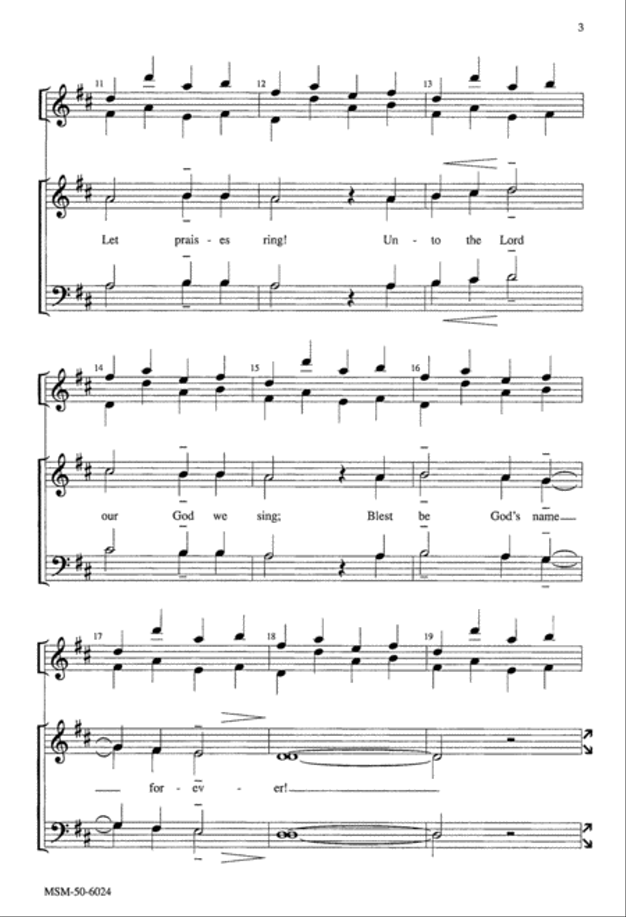 Alleluia! Let Praises Ring! 4-Part scores gallery preview page 3