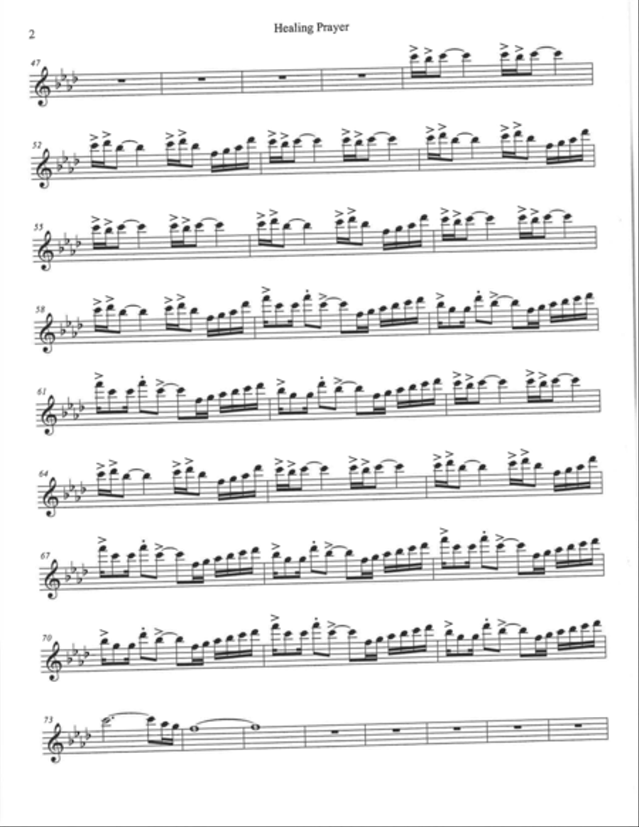 Healing Prayer Small Ensemble scores gallery preview page 2