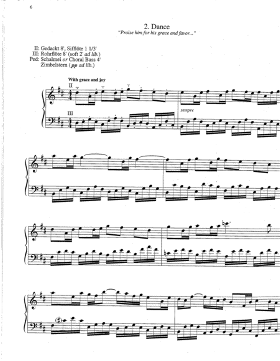 Partita on Praise, My Soul, the King of Heaven Organ scores gallery preview page 3