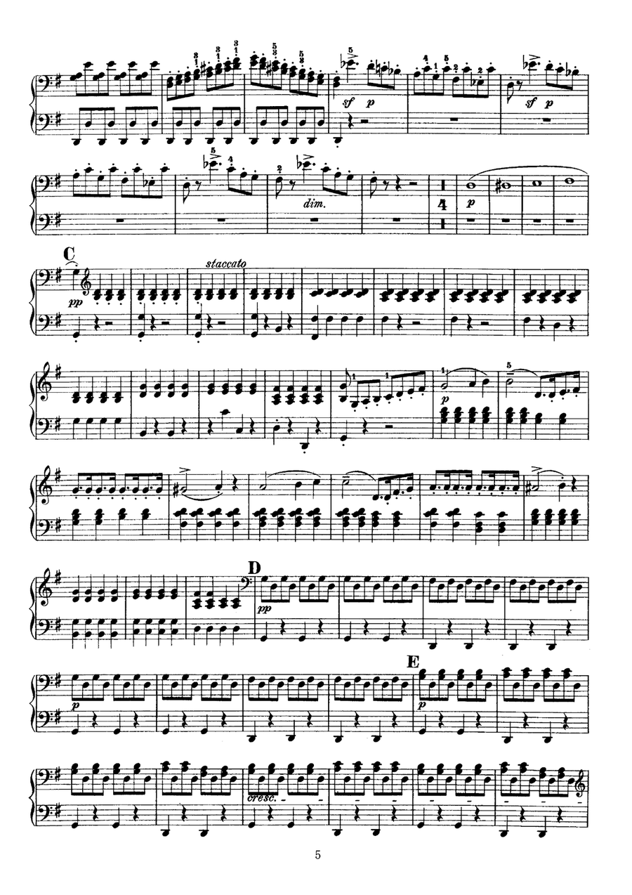 Rossini The Barber of Sevilla Overture, for piano duet(1 piano, 4 hands), PR821 1 Piano, 4-Hands scores gallery preview page 5
