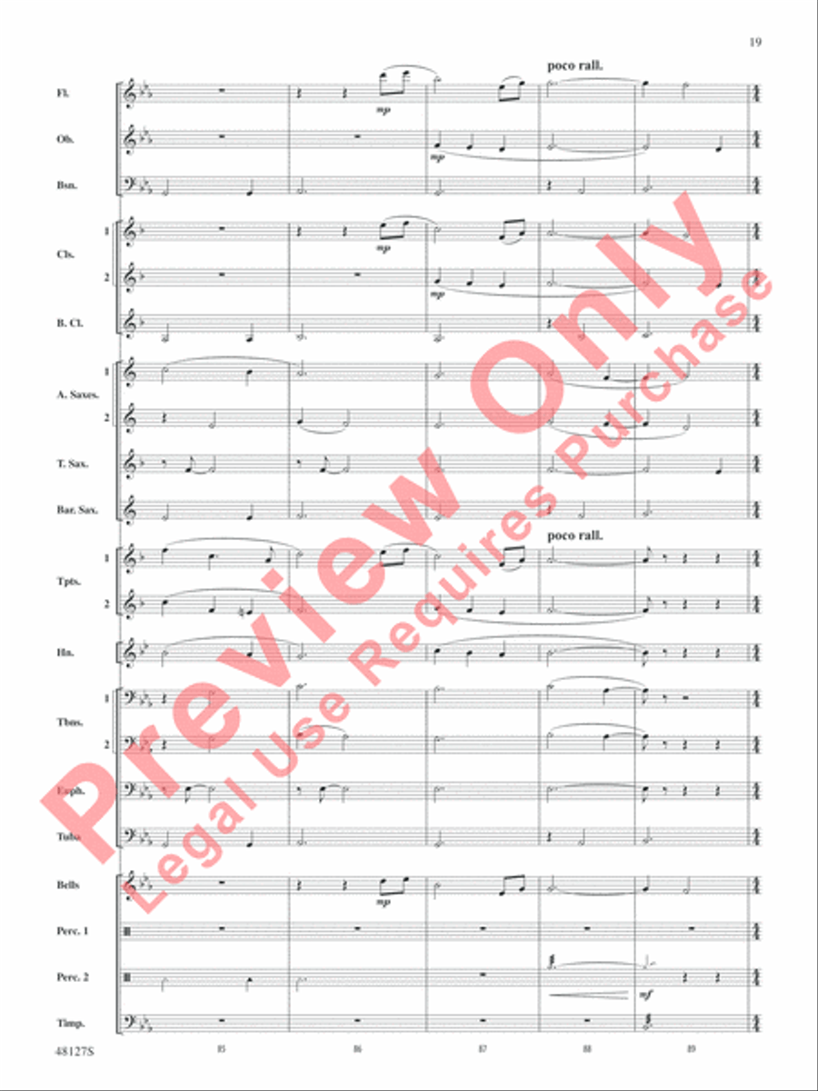 Lone Eagle Concert Band scores gallery preview page 20