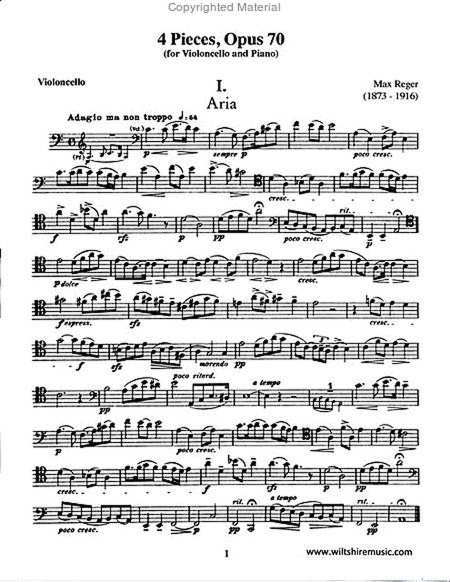 Four Pieces, Op. 70
