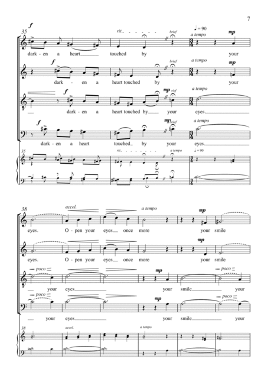 Your Eyes 4-Part scores gallery preview page 6