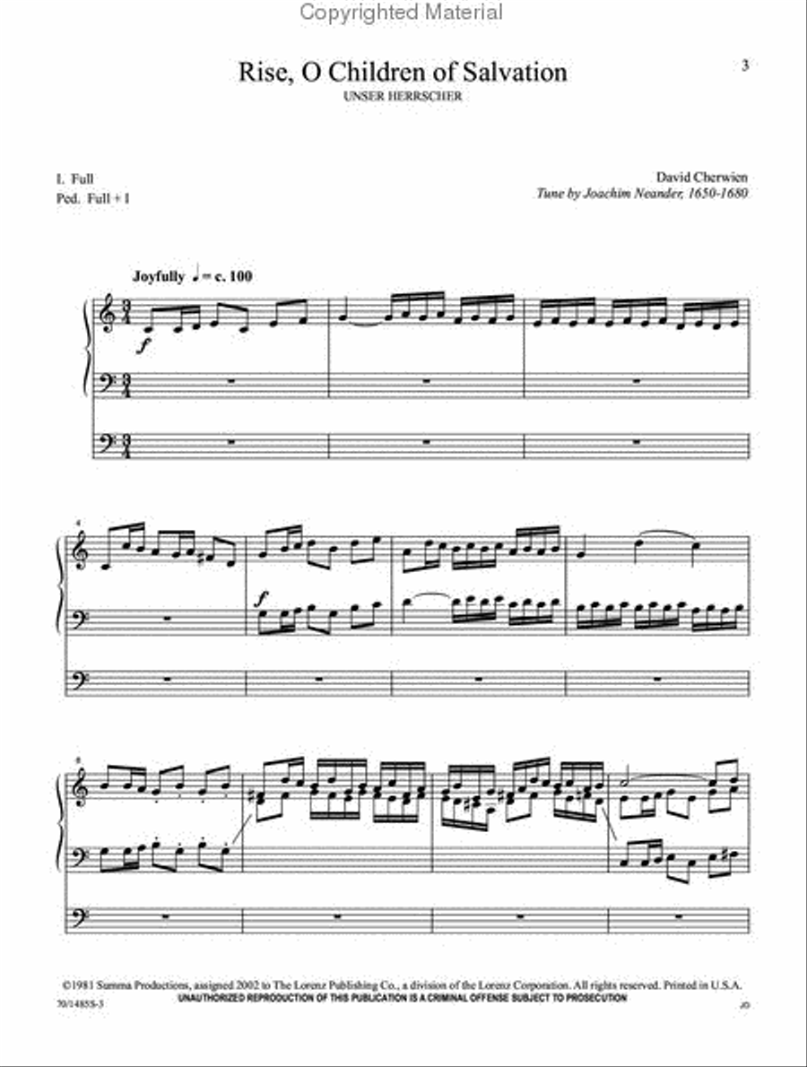 The David Cherwien Hymn Interpretation Series: Hymns of Glory Organ Solo scores gallery preview page 2