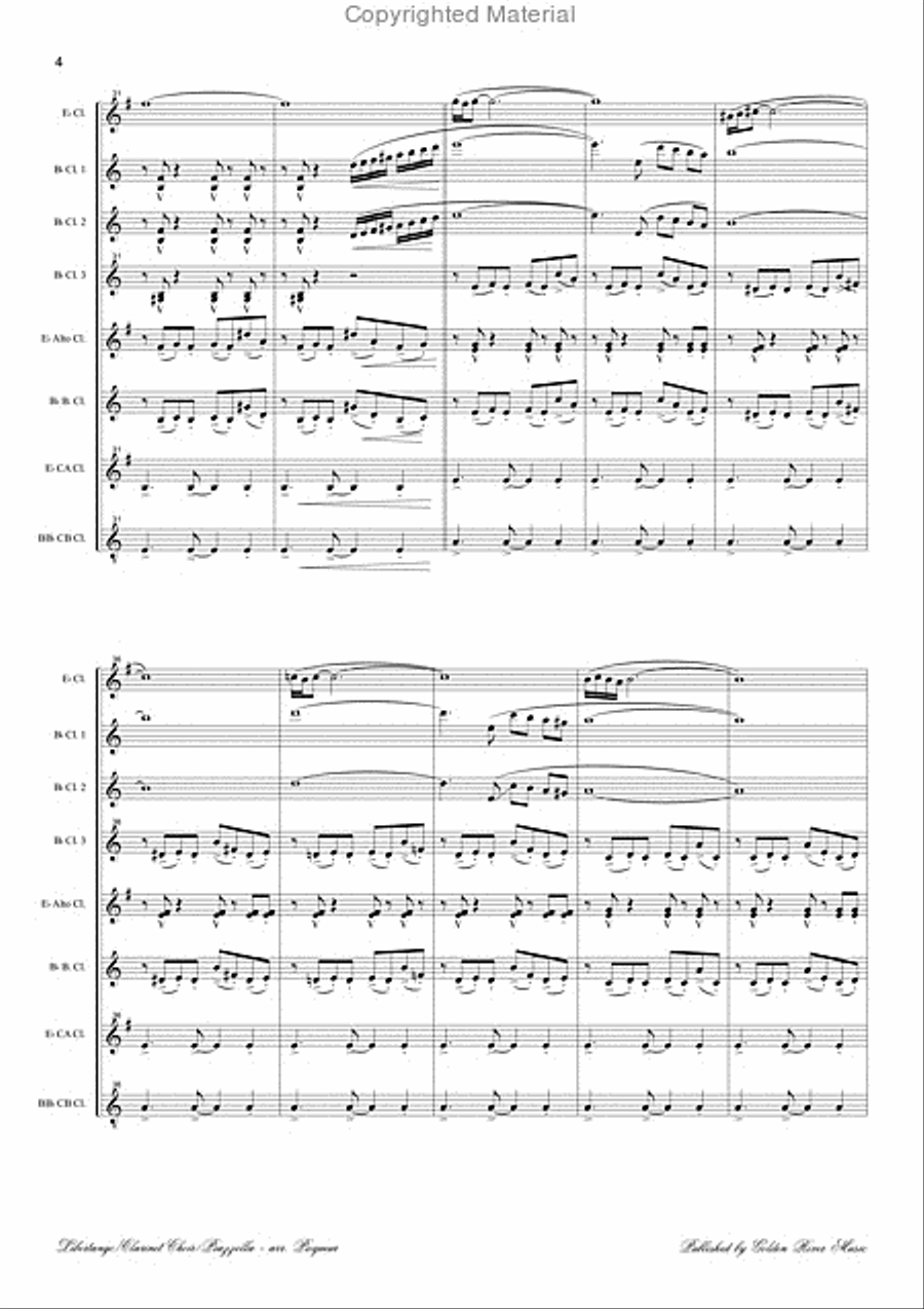 Libertango for clarinet choir Clarinet Choir scores gallery preview page 5