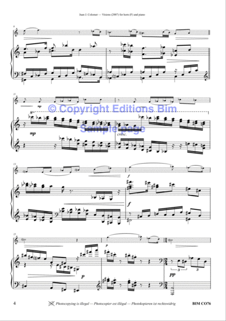 Visions Horn scores gallery preview page 3