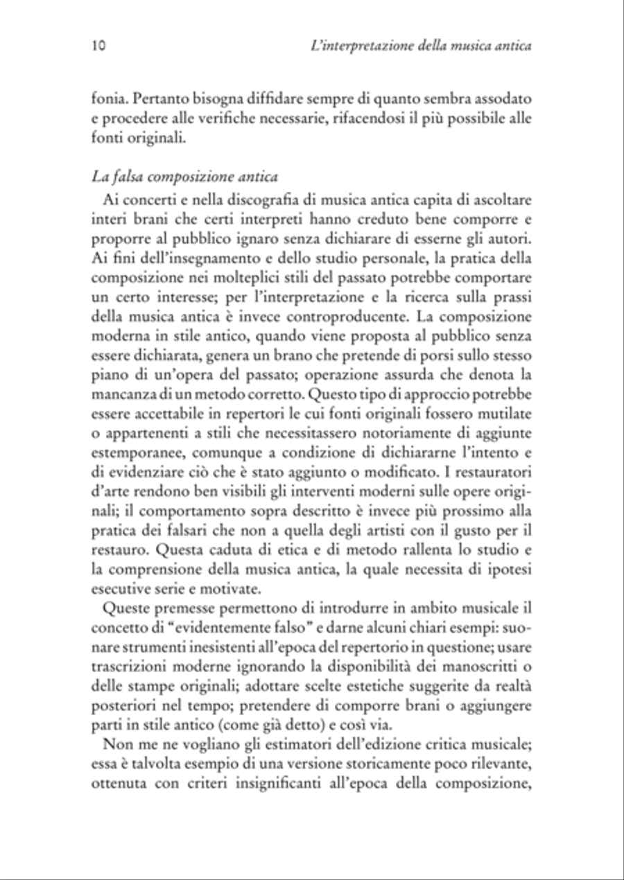 L’interpretazione della musica antica. Pratica e teoria dal Medioevo all’invenzione del melodramma [+ file audio mp3] School and Community scores gallery preview page 8