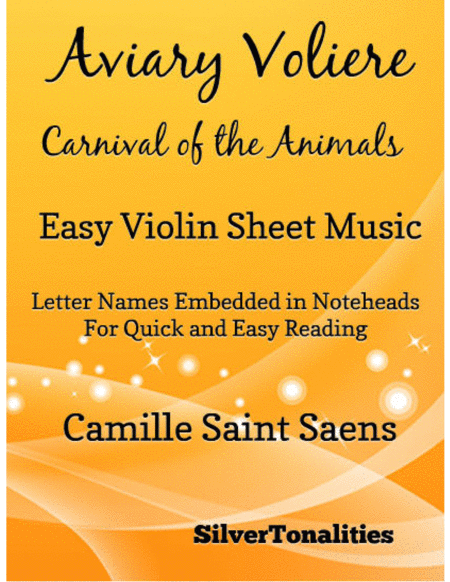 Aviary Voliere Carnival of the Animals Easy Violin Sheet Music