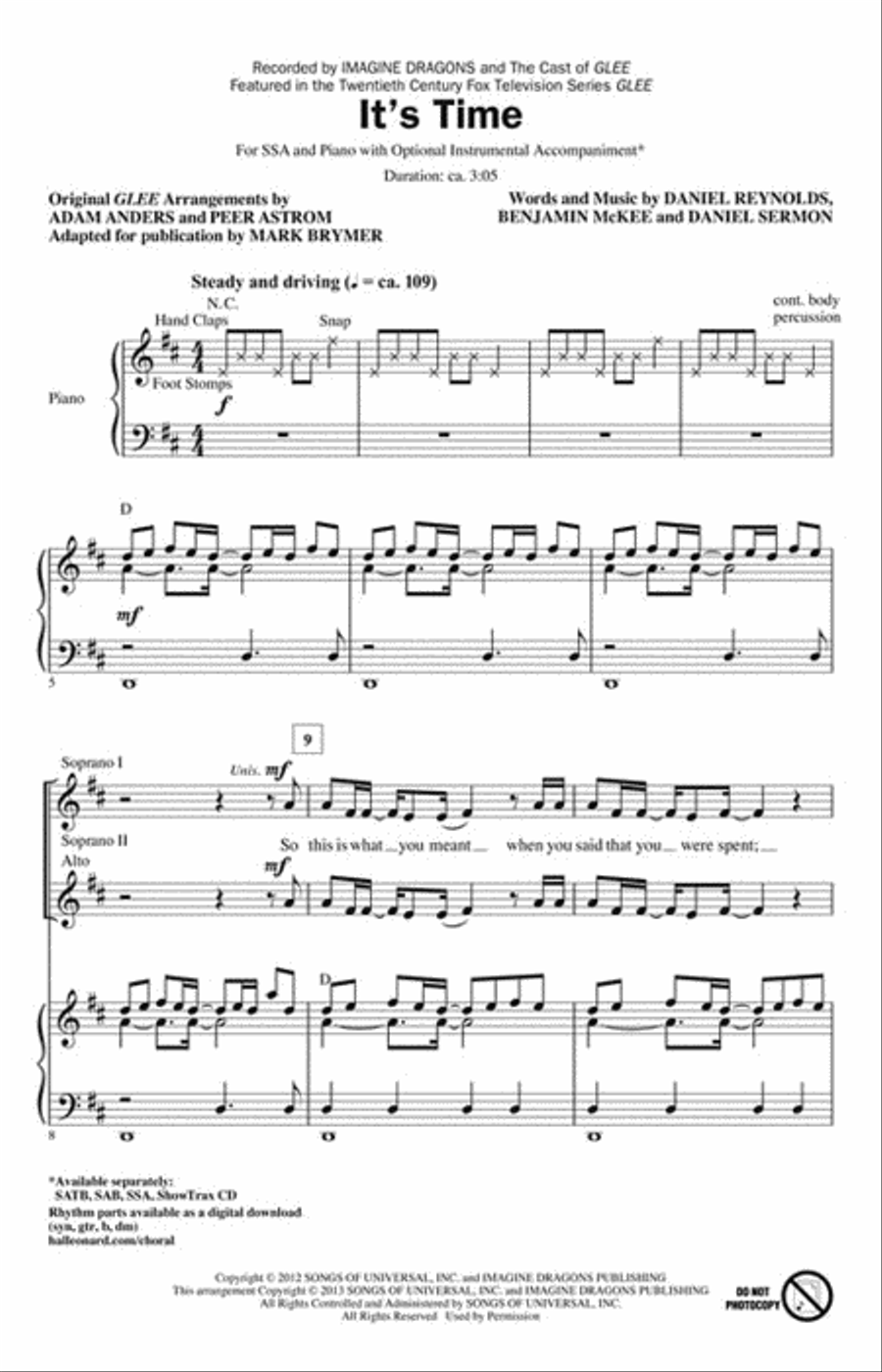It's Time SSA scores gallery preview page 2