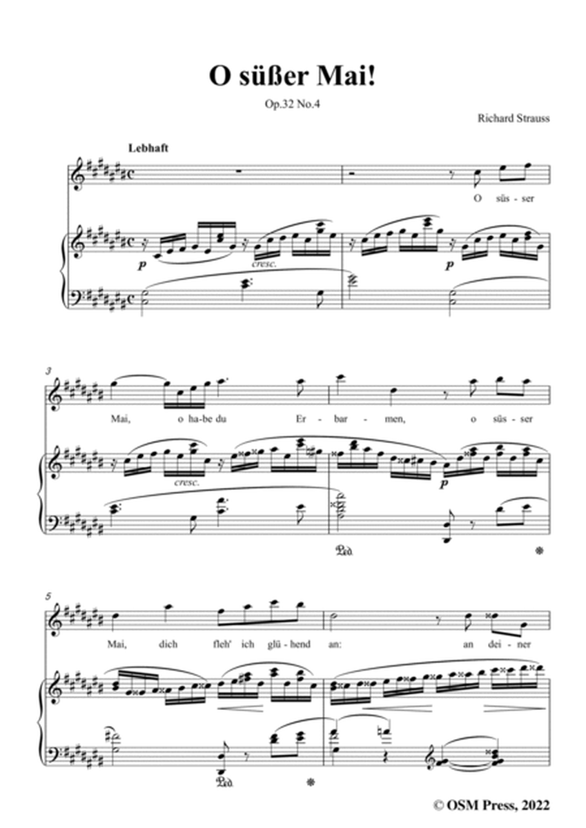 Richard Strauss-O süßer Mai!,in C sharp Major,Op.32 No.4 image number null
