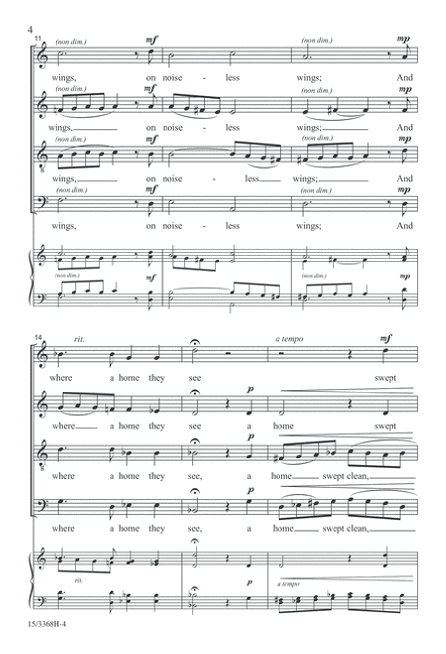 A Place Where Angels Sing 4-Part scores gallery preview page 4