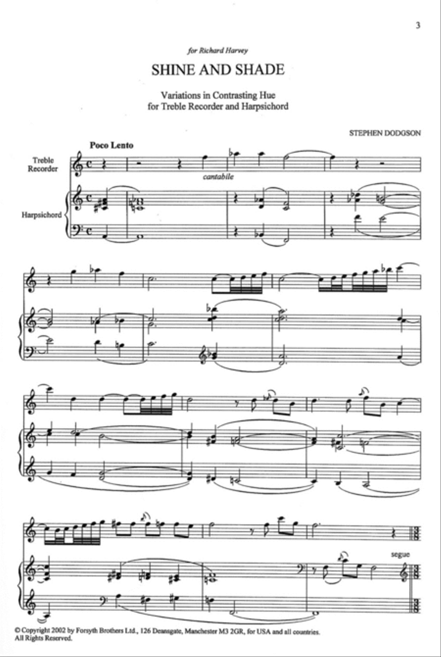 Shine and Shade Recorder scores gallery preview page 3