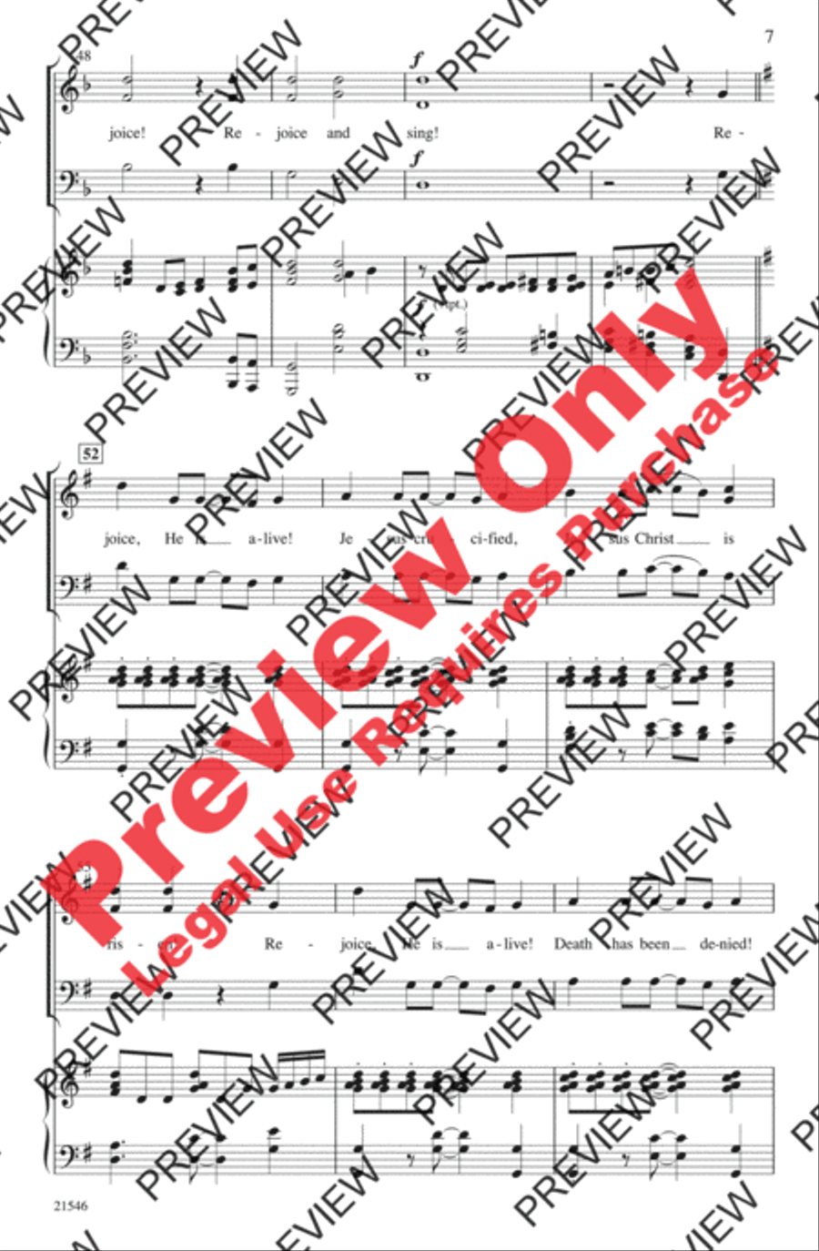 Rejoice, He Is Alive! Rejoice, He Is Alive! 3-Part scores gallery preview page 7
