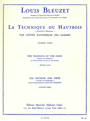 Book cover for The Technique of the Oboe - Volume 2