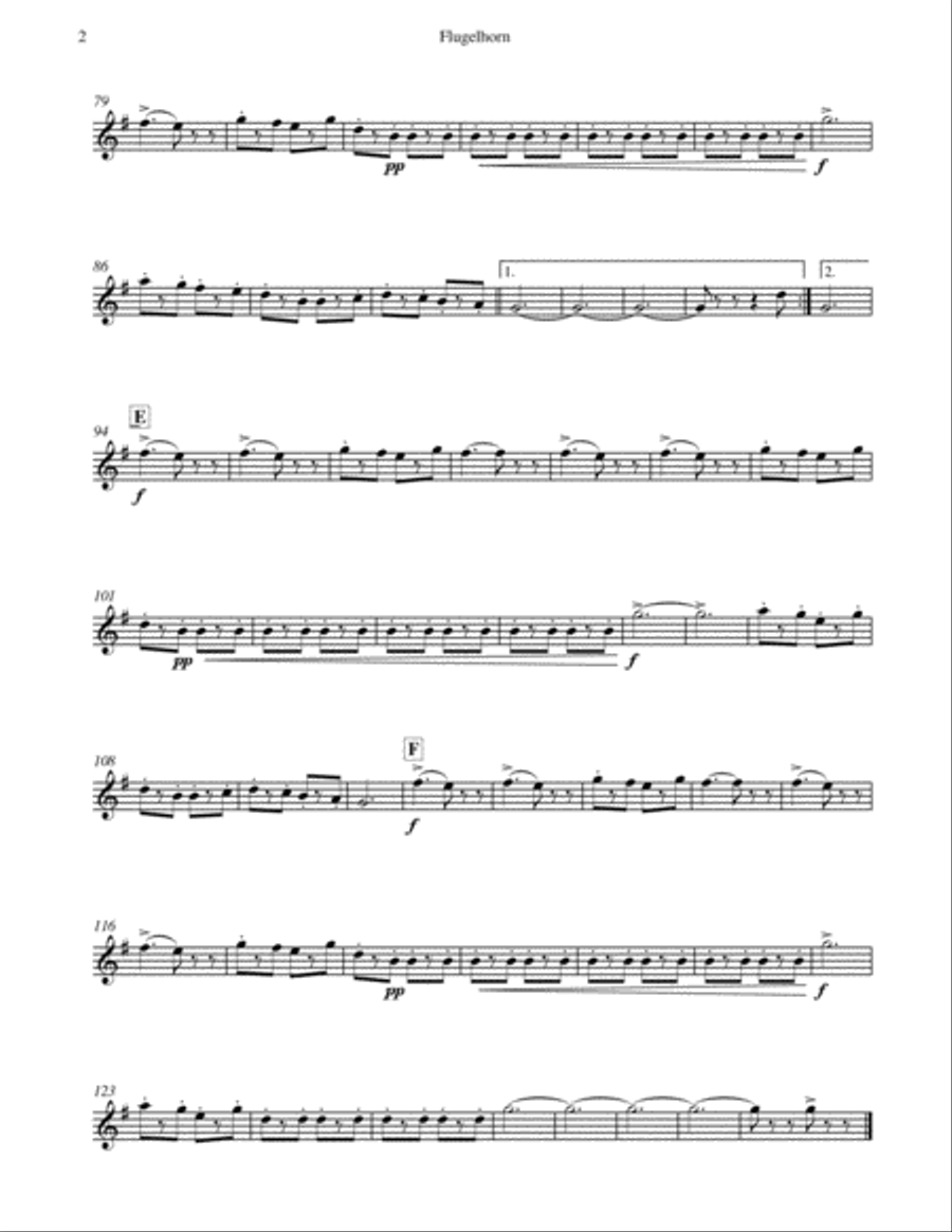 Funiculi Funicula ( For Brass Band) Brass Band scores gallery preview page 4
